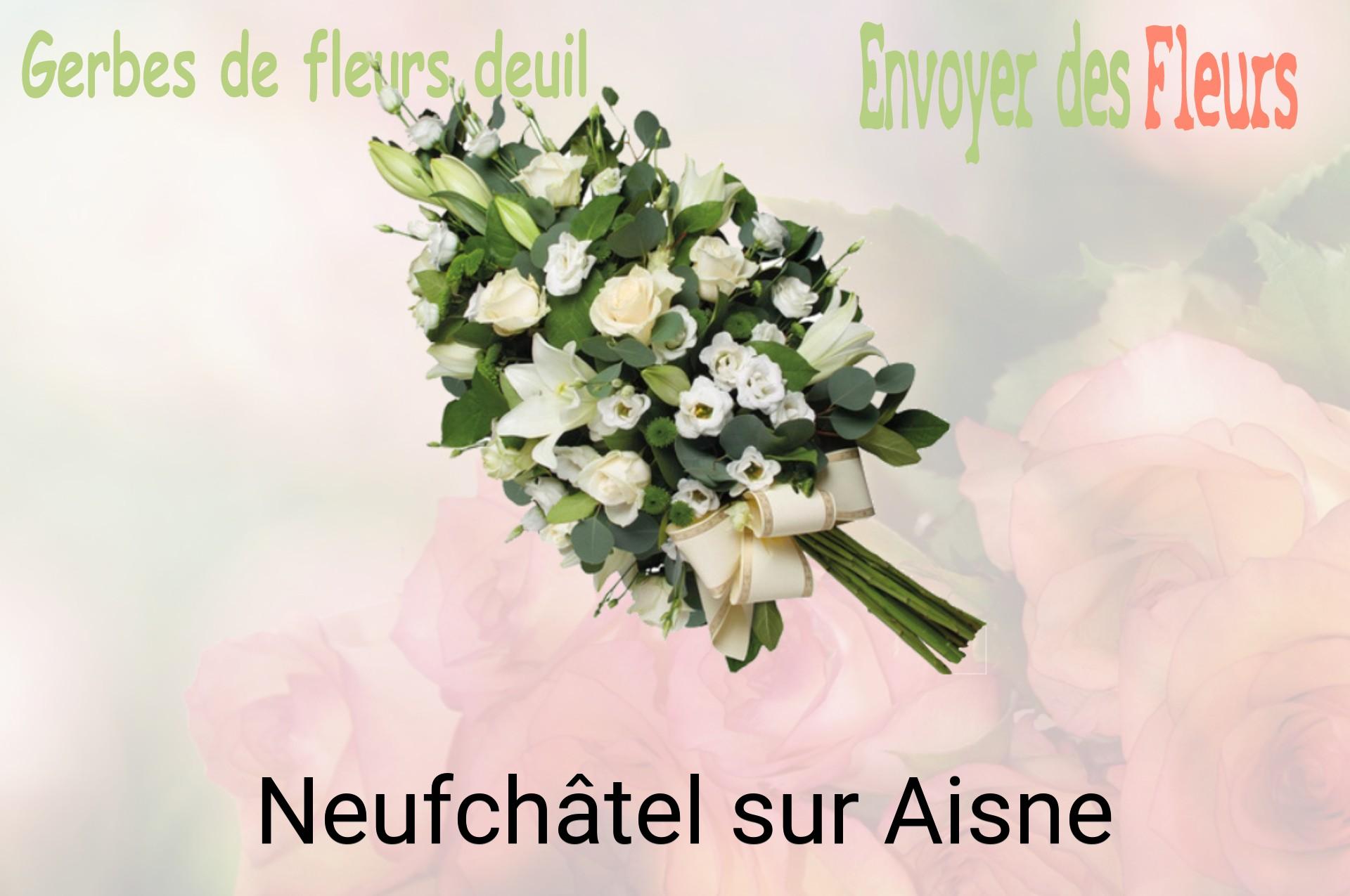 Gerbe de fleurs de deuil livrée à Neufchâtel-sur-Aisne